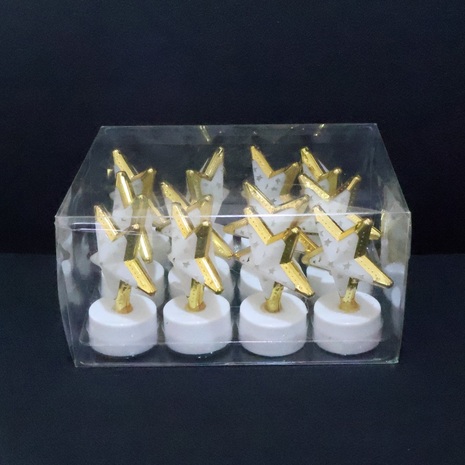 Decorative Star Shaped Flameless LED Candles (12 Pc) Decorative Star Shaped Flameless LED Candles (12 Pc)